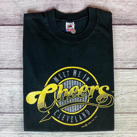 Vintage 1992 Cheers, Meet Me In Cleveland T-shirt - Picture 1 of 8